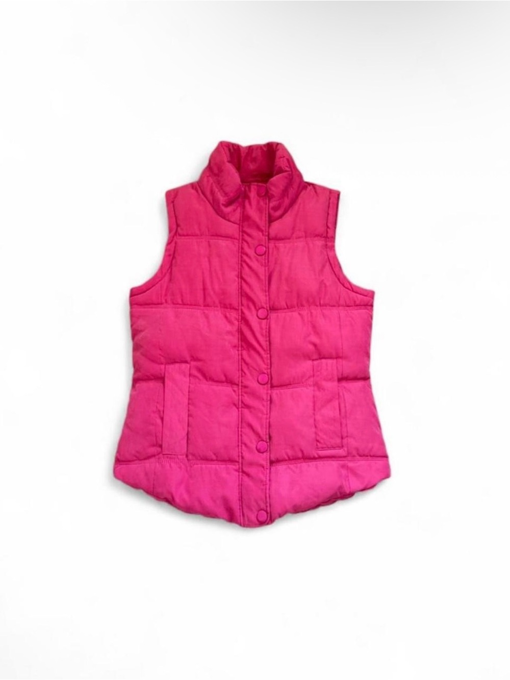Hot Pink Quilted Puffer Vest